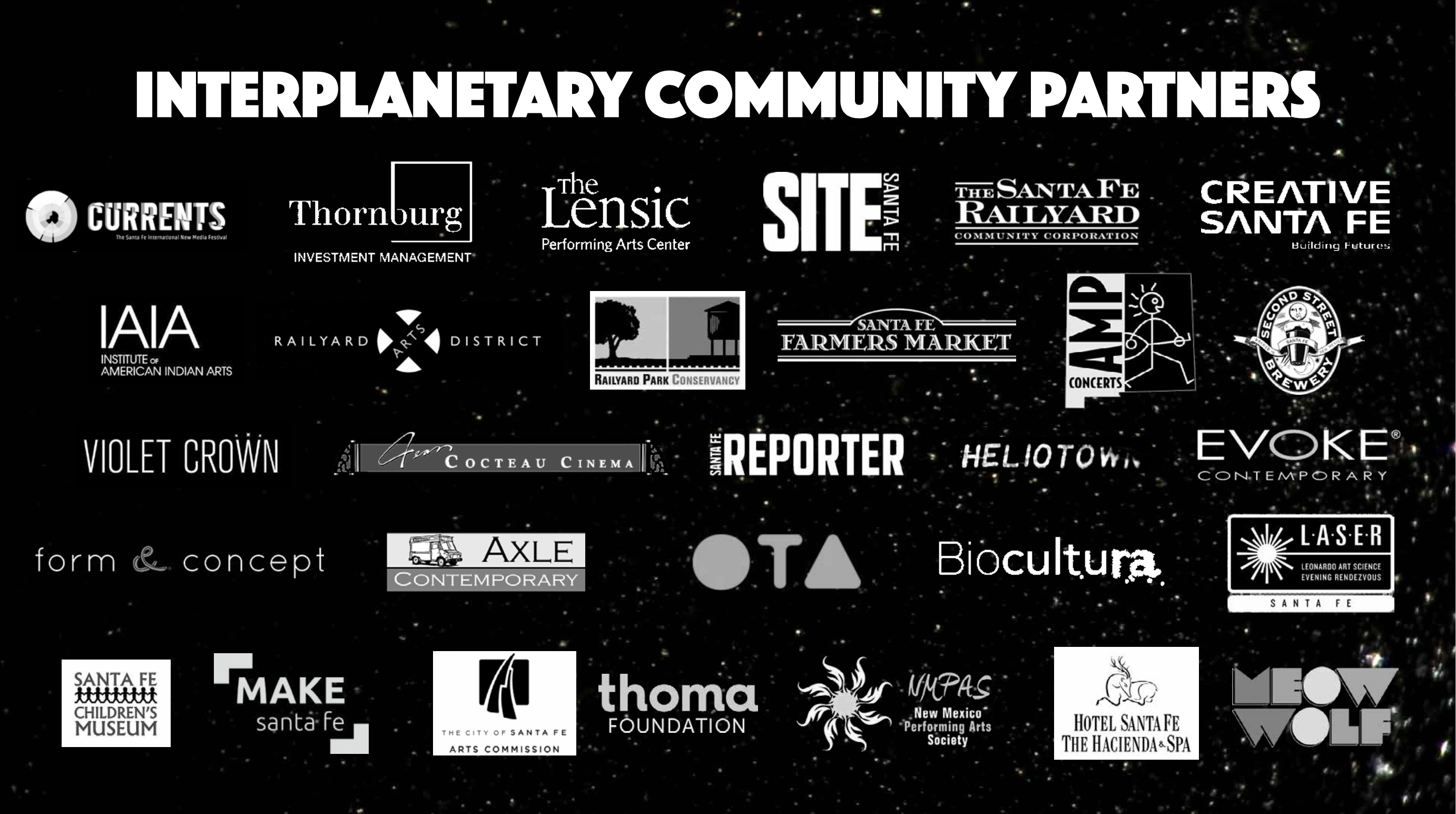 Logos of InterPlanetary Community Partners